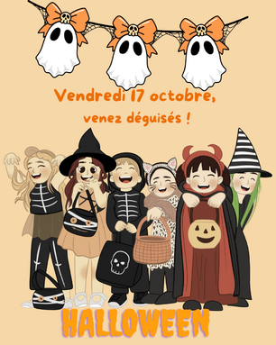 Vendredi 17 octobre, déguisez vous pour Halloween !!